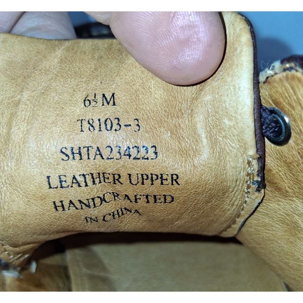 Dexter Women's Brown Leather Lace Up Ankle Boots Chukka Casual Comfort Size 6.5M - Picture 7 of 9